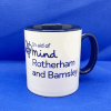 High Gloss Two Tone Blue Ceramic Mug